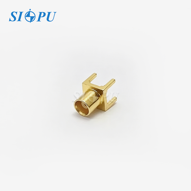 MCX Female Straight PCB Mount Solder Connector